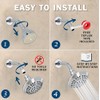 Aqua Elegante 6 Function Luxury Shower Head - High Pressure