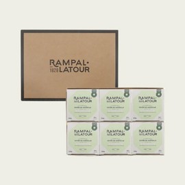 Perfume L'Amphalte Sabon de Marseille Blanc 150g 6 Pack Premium Hypoallergenic Vegan Natural Soap / 향수가 랑팔 사봉 드 마르세유 블랑 150g 6개 고급 저자극성 비건 천연 비누