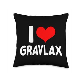 I Love Gravlax - Great Cured Salmon Lover Outfit Throw Pillow