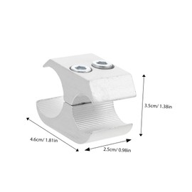 Mikinona Sturdy Wheelchair Pipe Clamp Durable Aluminum Alloy Fixator for Tubes Easy Installation Removal Versatile Accessory for Wheelchairs and Mobility Scooters Securely Locks Pipes for