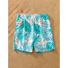 PATPAT Family Matching Swimsuits Couples Green Leaf Print Men Swim