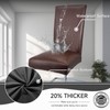 WENZMOC PU Leather Dining Chair Covers Removable 100% Waterproof Chair