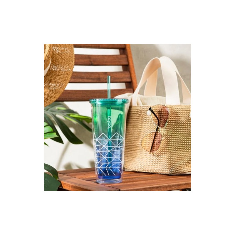 bzyoo SIP 24oz (710ml) Vaso de plástico de doble pared