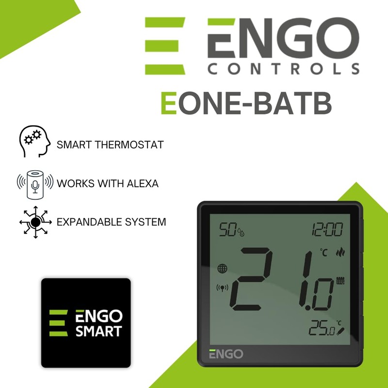 ENGO E-ONE Wireless Smart Thermostat, WiFi Programmable Controller, ZigBee 3.0,