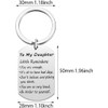 AWIWTOBQ Keychain Keyring,Little Reminders Inspiration Keyring Motivational Mental Health Keyring