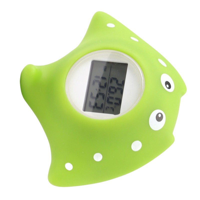 Baby Bath Thermometer Alarm LCD Display Fish Shaped Waterproof 0‑60