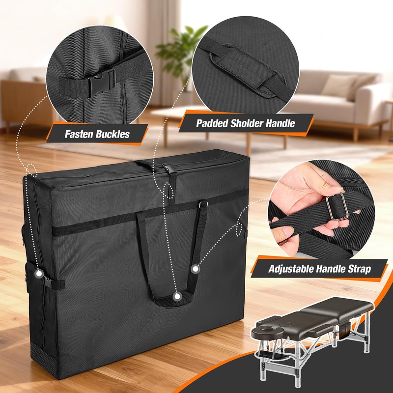 Fizentia Massage Table Carrying Case for 30" Tables 38x9.5x30.5in
