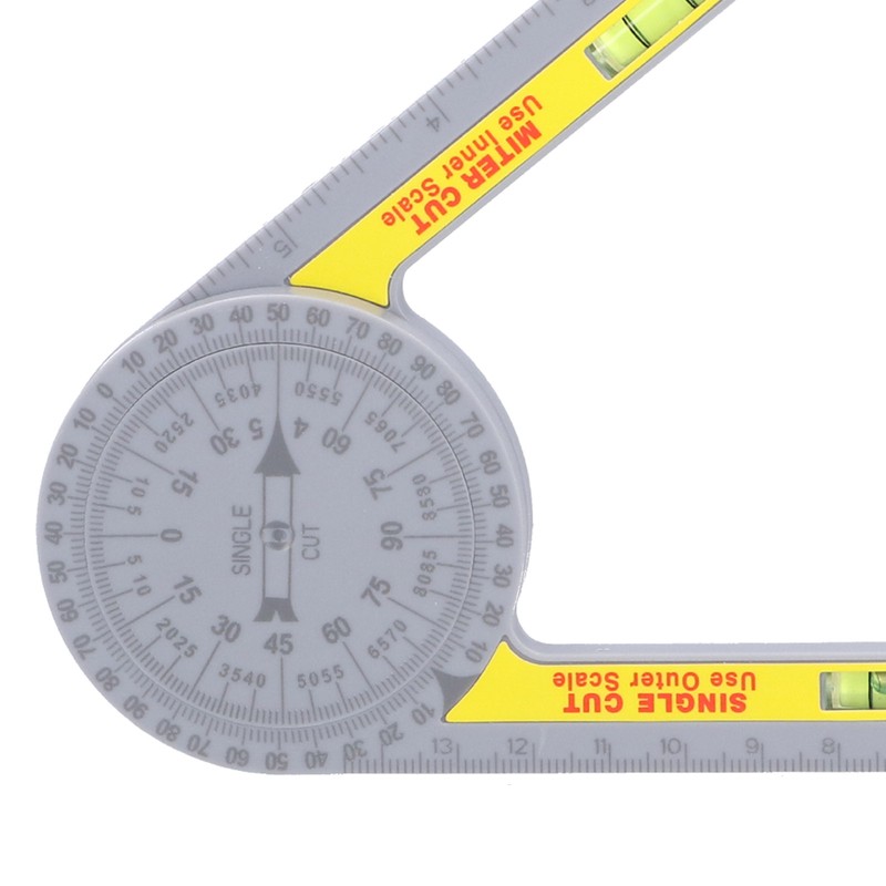 Miter Saw Protractor ABS Angle Measurement Finder Gauge 360 Degree