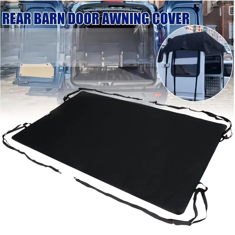 RV Rear Door Awning,Truck Sun Shade Cover | Windproof Rear