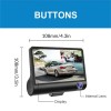 Unbranded 4" Touch Screen Dash Cam 1080P Dual Lens Car