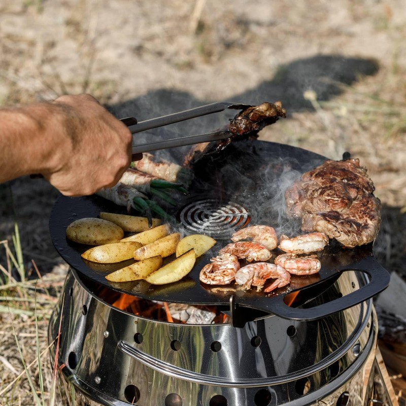 Petromax Atago Griddle Insert, for Atago Camp Grill, Direct Flame