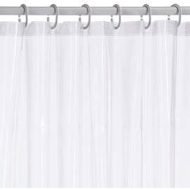 Ridder Brillant 361000-350 Shower Curtain 120 x 200 cm with Hanging Rings Crystal