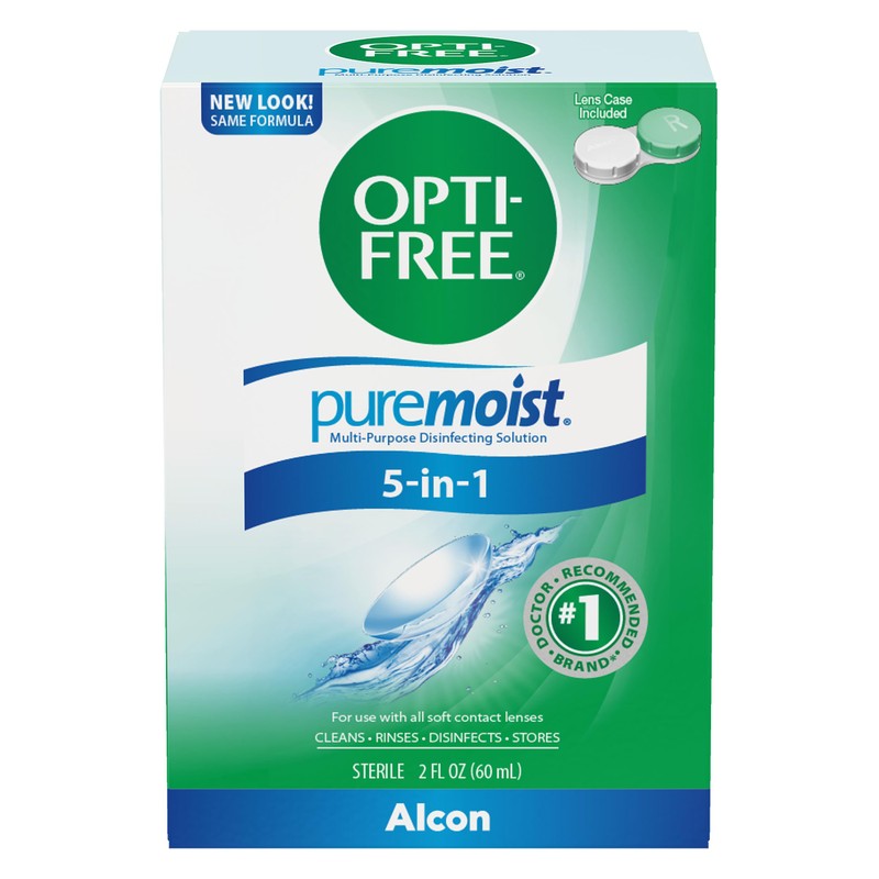 Opti-Free Puremoist Multi-Purpose Contact Lens Cleaning and Disinfecting Solution with
