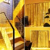 Yinlikede Cortinas Serie Luces 300 Led Navidad Decorativas Fiesta 3x3m