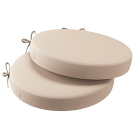 AAAAAcessories Outdoor Seat Cushions for Patio Furniture, Waterproof Replacement Patio Chair Cushions, Set of 2, 15 x 15 x 2 Inch, Beige
