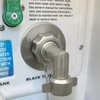 90-Degree Hose Elbow For RVs—Stainless Steel Construction—GHT3/4"Garden Hose Elbow Connector—Convenient