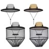 Mosquito Head Net Hat Sun Hats with Hidden Net Mesh