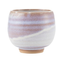 KEYUCA Hagi Ware Round Tea Cup, Purple