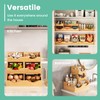 Onion Storage Bins Potato, 3 Tier Bamboo Pantry Storage Bin