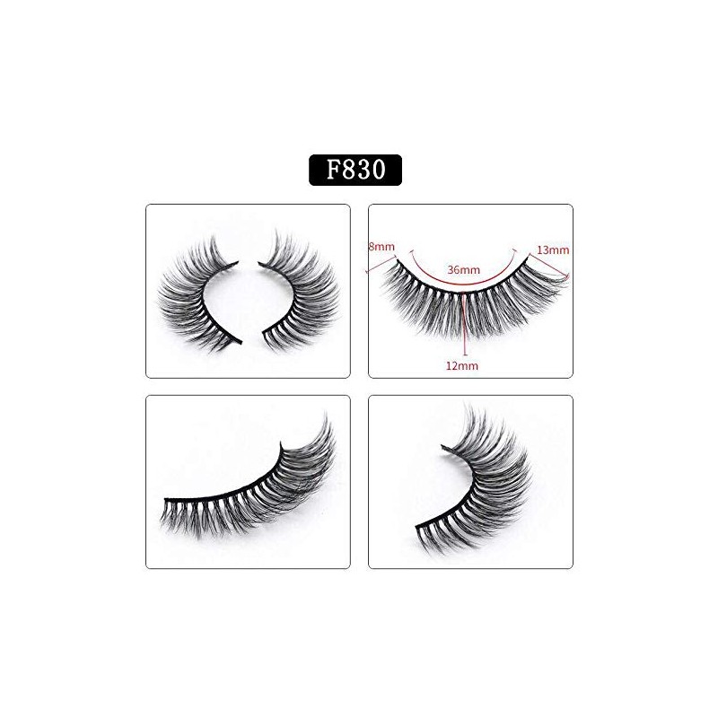 False Eyelashes, 3D Faux Eyelashes Natural Long Looking Fake Eyelashes,Reusable