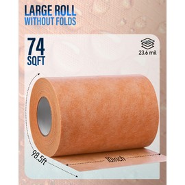10"x98'5" Shower Waterproof Membrane Band Roll Strip - Bathroom Steam Room Tile Uncoupling Seam Tape