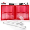 X-Protector Cabinet Door Bumper Strips - 40 PCS - Clear