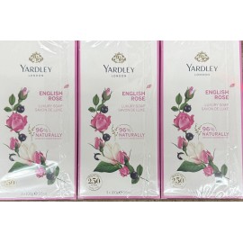 Yardley London English Rose Luxury Soap Set Triple Milled 3.5 Oz X 9pc