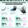 Soft-Chip Lash Clusters 10-20mm Long Eyelash Clusters D Curly Wispy