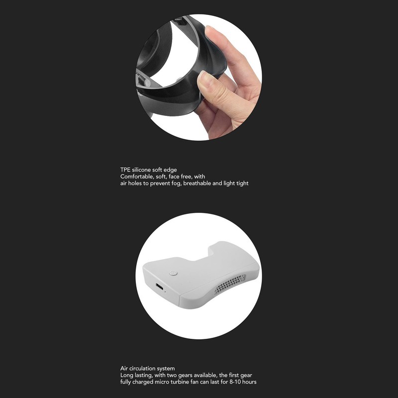Active Air Circulation Facial Interface for Oculus Quest 2 Replace