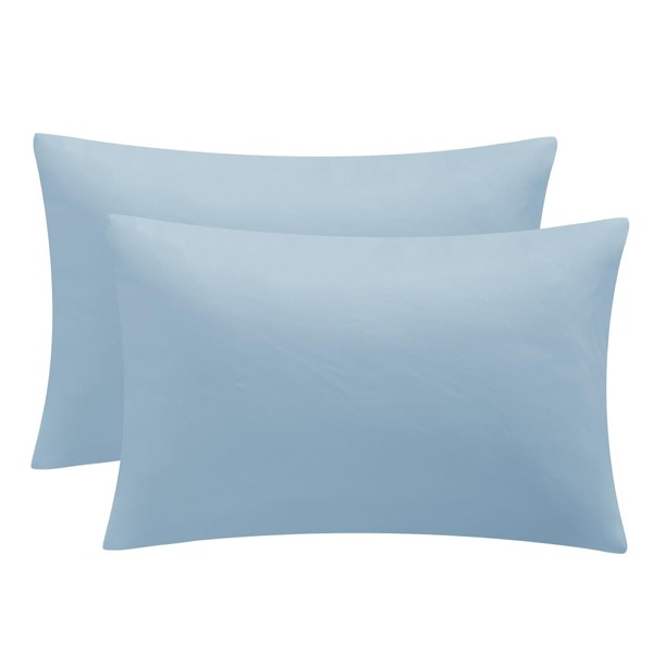 Aisbo Housewife Pillowcases 2 Pack - Light Blue Standard Pillow