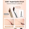 BeautyCurls Eyeliner Brushes Set, Fine Angled Eyeliner Eyebrow Concealer Brushes
