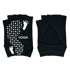 MIKASA YOGA Socks, Open Instep (Black) 8.7 - 9.8 inches (22.0 - 25.0 cm)