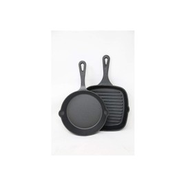 2 piece Cast iron skillet and Square griddle