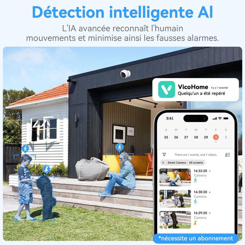 Wireless Security Cameras for Outdoor Use Magnetic - 2K HD