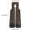 DEIHAALEN Headrest Hooks - Car Seat Back Double Hook Leather,