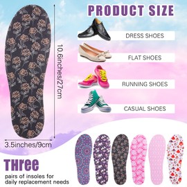 Velmitten 6 Pairs No Show Socks Sockless Shoe Liner Washable Barefoot Shoe Insoles No Slipping Inserts for Women Man(Mushroom)