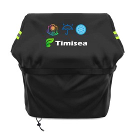 Timisea Barbecue Cover, Weatherproof 420D Oxford Fabric, Waterproof, Dustproof and Windproof Grill Cover for Outdoor Use, for Weber, Char Broil, Nexgrill, 117 x 66 x 117 cm