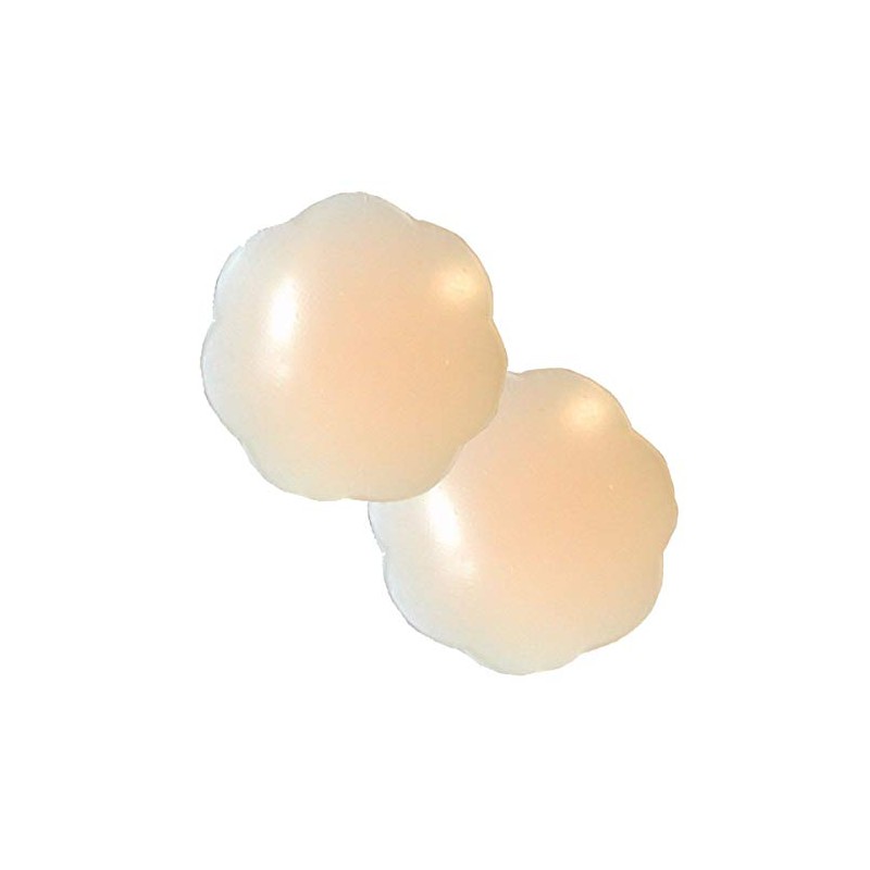Braza Silicone Petal Tops - Reusable Nipple Covers - Beige