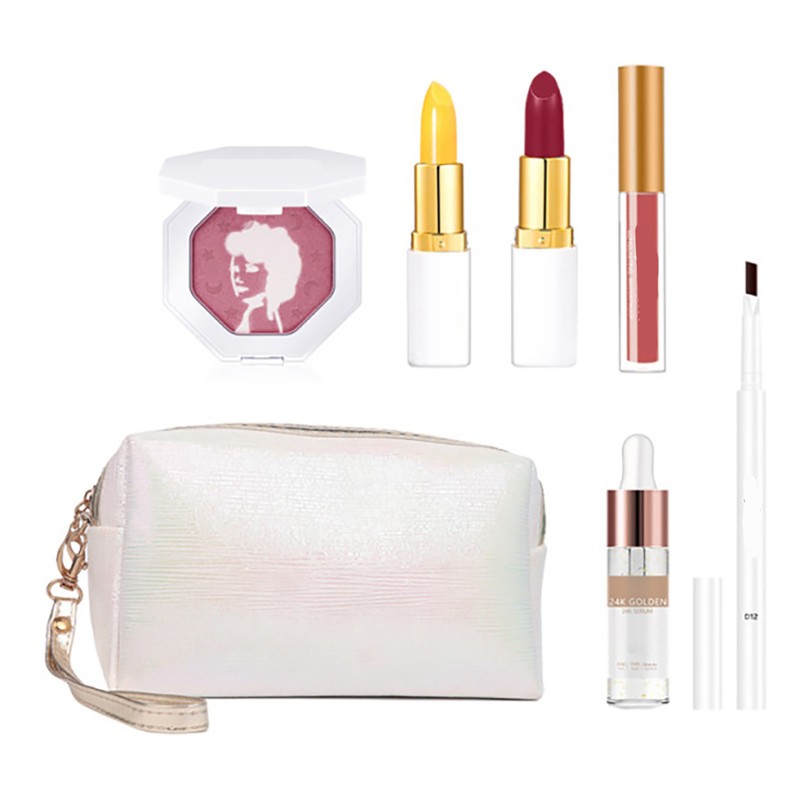 Multifunctional Makeup Set Eyebrow Pen Lipstick Serum Cosmetic Kit