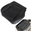 NLQR Front Driver Bottom Replacement Perforated Seat Cover Black Microfiber