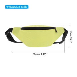 PATIKIL Fanny Pack, Belt Bag Crossbody Waist Bag with Adjustable Strap for Women Men Travel Running Hiking, Yellow