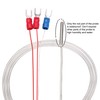 uxcell PT100 RTD Temperature Sensor Probe 3 Wires Cable Thermocouple