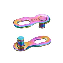 KALIDESHON Reusable Bicycle Chain Master Links, 5 Pairs Rainbow, for 11 Speed Road & Mountain Bikes, Magic Quick Release Connector, Bike Metal Magic Joint Missing Link