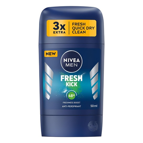 NIVEA Men Stick Fresh Kick, Pack of 2, 2 x