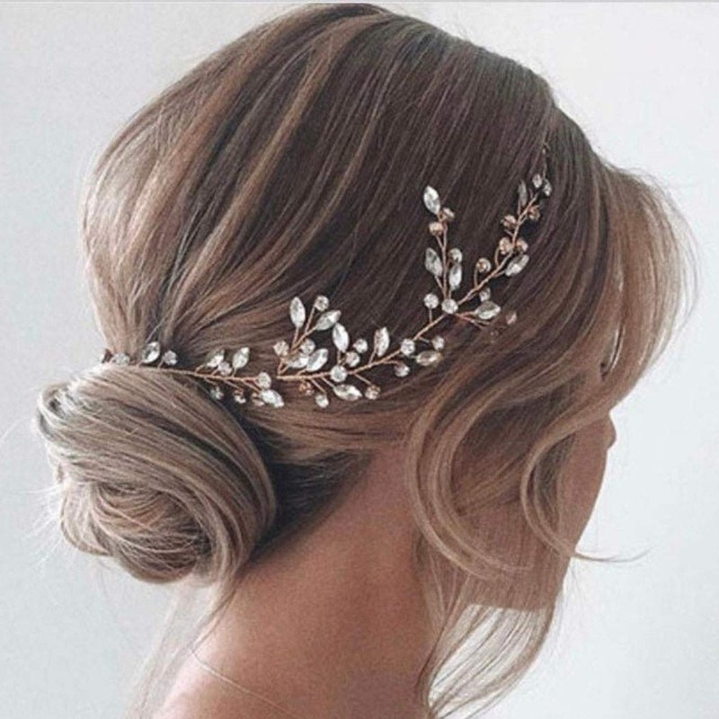 Zoestar Diadema de cristal para novia, accesorio para el pelo