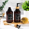Zopeal 4 Pcs Kitchen Soap Dispenser Set 16 oz Dish