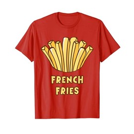 Cute Yellow Red French Fries Costume For Kids and Toddlers T-Shirt