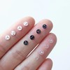 4mm/0.16" Super Tiny Plastic Snap Closures, Mini Doll Buttons, Doll