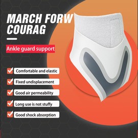 Ankle Support Brace， Open-Heel Ankle Brace with Adjustable Straps for Sports Protect, Plantar Fasciitis, Achilles Tendonitis, Ligament Damage, Injury Recovery，Male and female, distinguish left and right (Left and right, L)