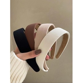 Women's Casual Minimalist Design Hair Hoops As Gift, Trendy Minimalist Multicolor Durable Material Hair Hoops, Chic All-match Versatile Headband Head Wrap for Hairstyle Decor for Women & Girls, Chic Hair Accessories